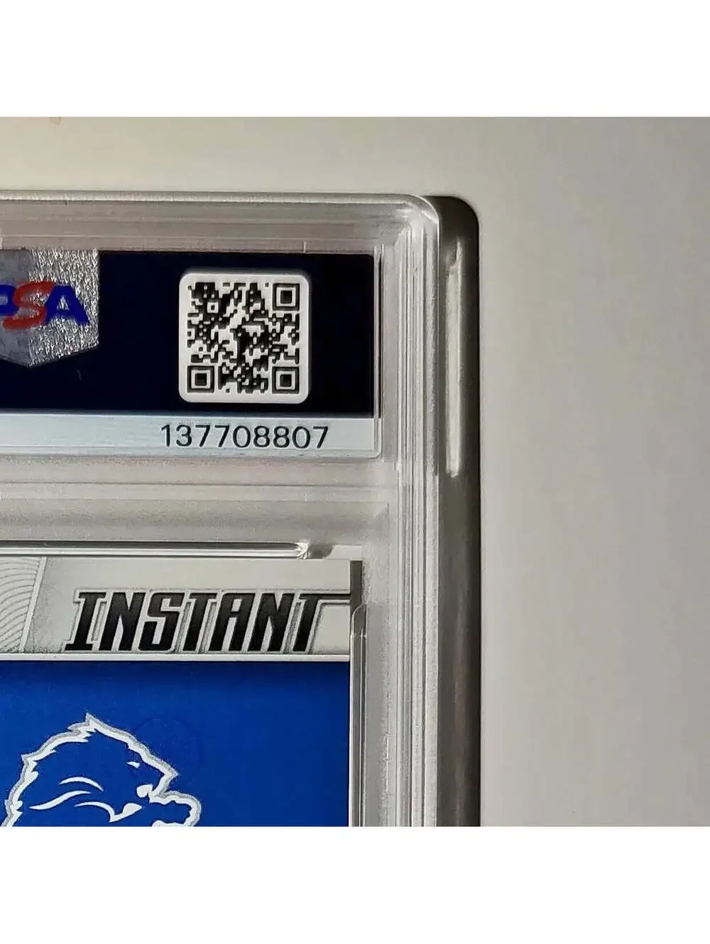 Jake Bates Rookie 2024 Panini NFL #147 Detroit Lions PSA 9 Auto 9